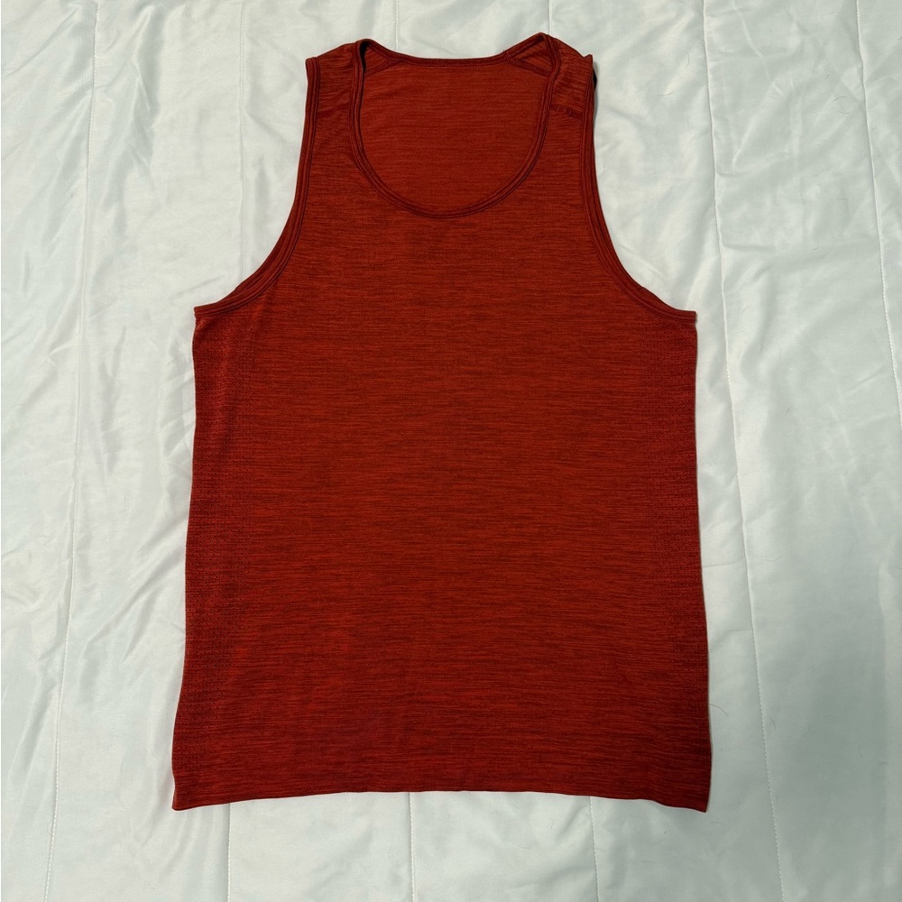 Lululemon red workout tank